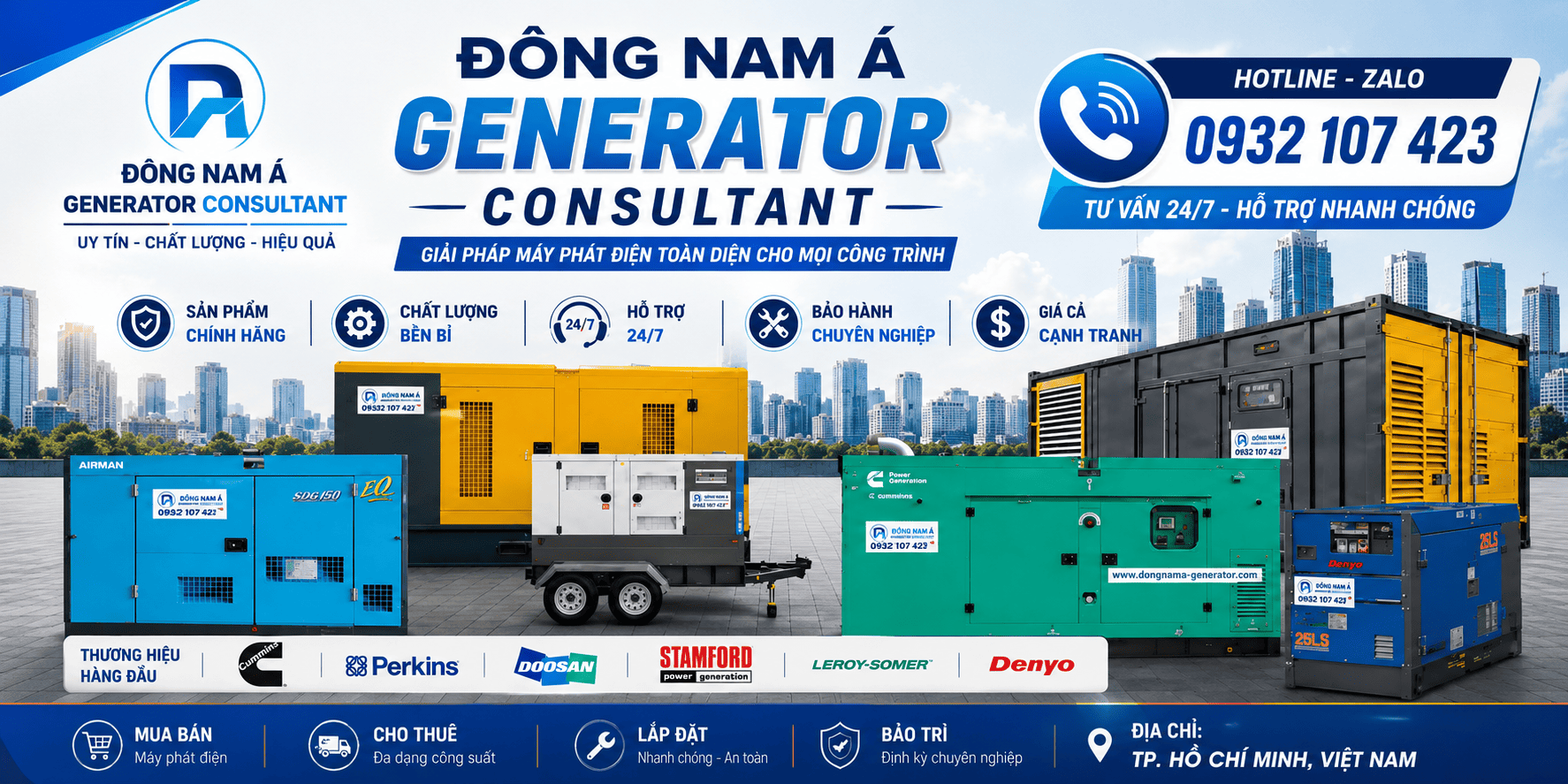 mua bán, thanh lý máy phát điện