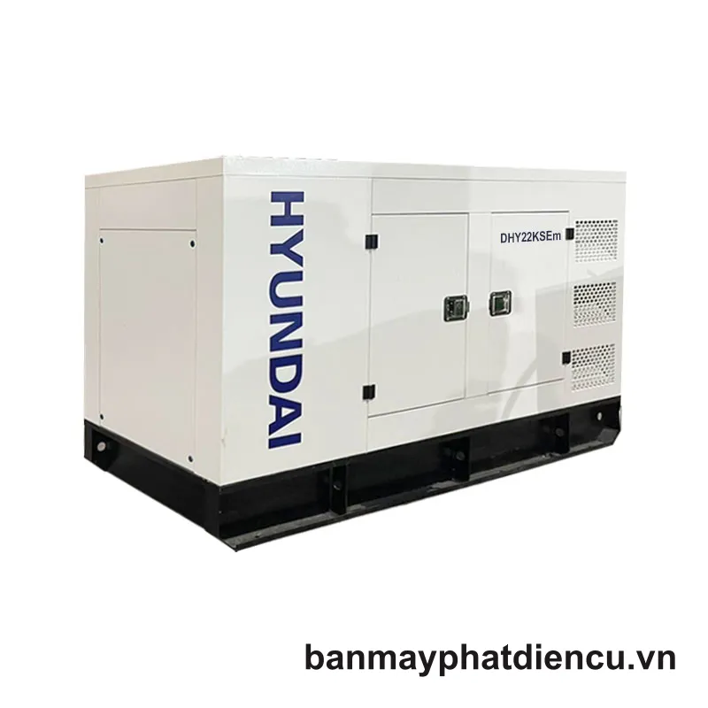 Máy phát điện 20kw/20kva 1 pha công nghiệp chạy dầu. Hyundai DHY22KSEm